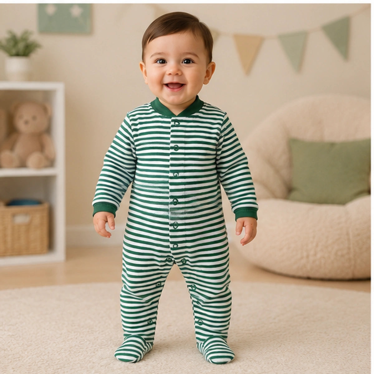Baby Organic Cotton Romper for Babies-007